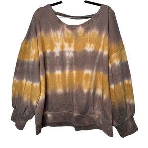 BKE Tie-Dye Open Back Pullover Sweatshirt – NWT